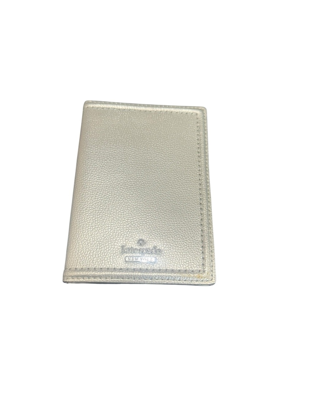 kate spade Silver Leather Passport Holder